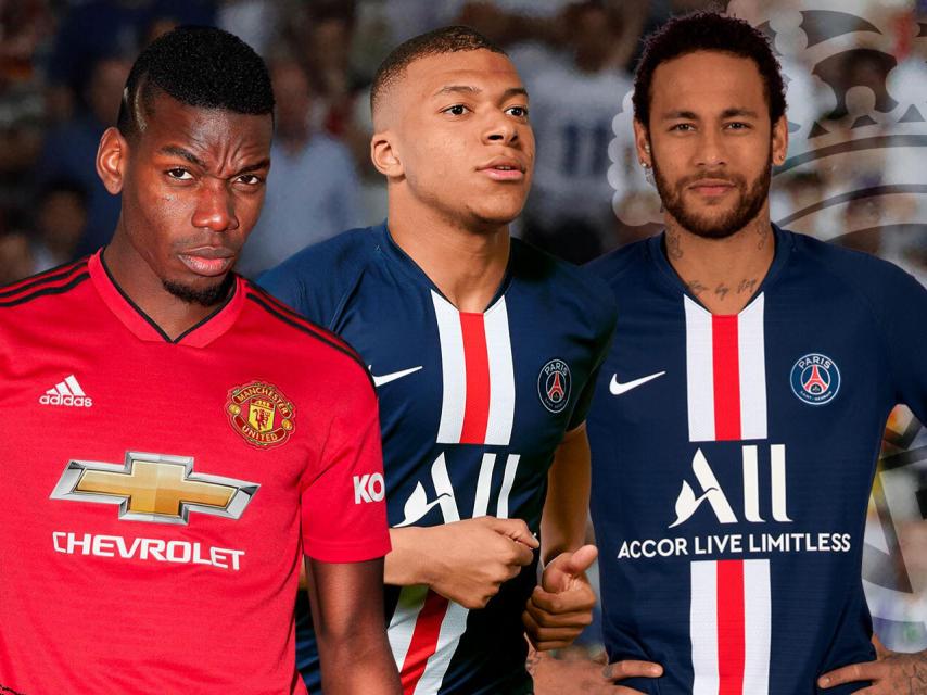 Pogba, Mbappé y Neymar