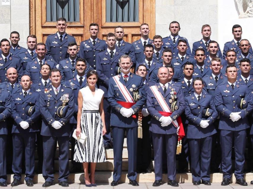 Felipe y Letizia en San Javier (Murcia).