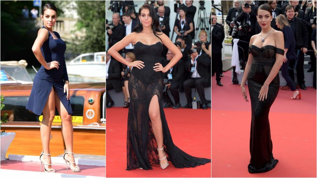 Georgina Rodríguez en el Festival de Venecia y Cannes.