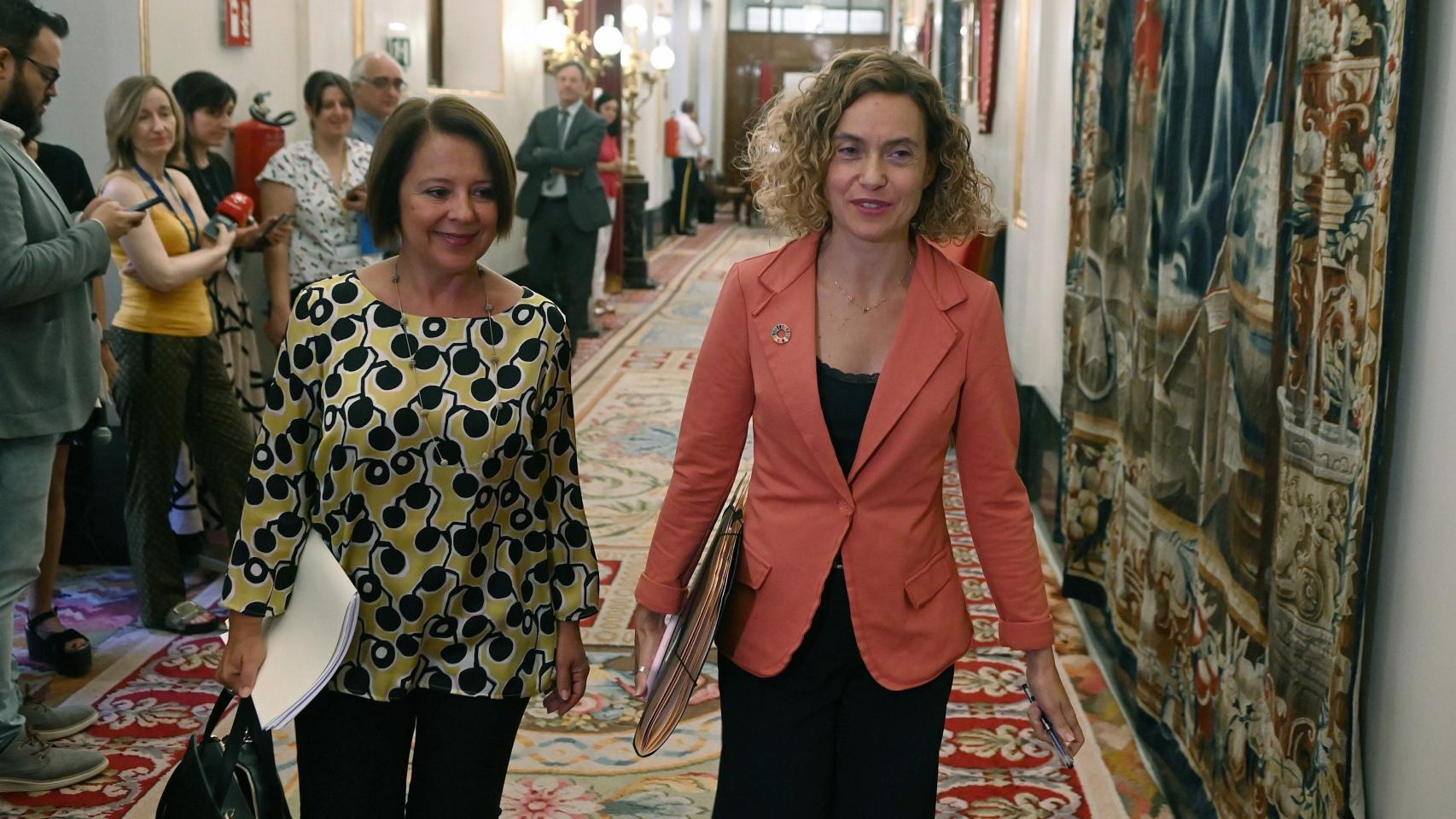 La presidenta del Congreso de los Diputados Meritxell Batet, a su llegada a la reunión de la Mesa.