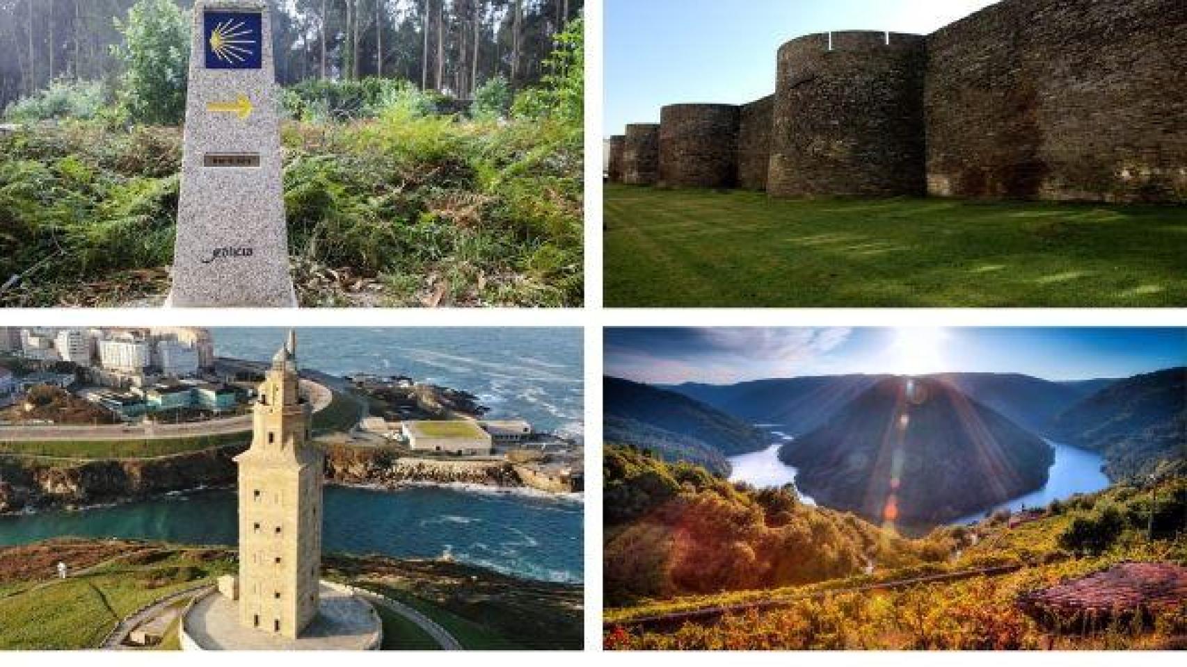 Monumentos Patrimonios de la Humanidad en Galicia