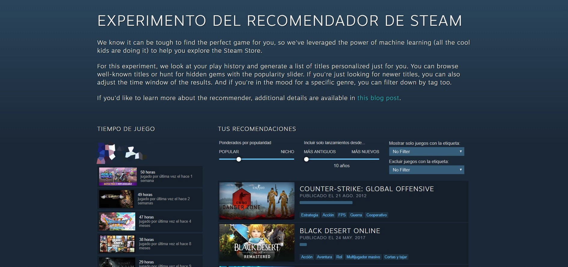 Recomendador Steam 1