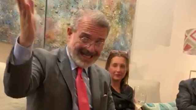 Milton Henríquez, embajador de Panamá en España. La imagen ha sido extraída del vídeo en el que alaba la historia de España.
