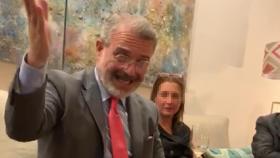 Milton Henríquez, embajador de Panamá en España. La imagen ha sido extraída del vídeo en el que alaba la historia de España.