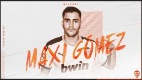 Maxi Gómez, nuevo jugador del Valencia. Foto: Twitter (@valenciacf)