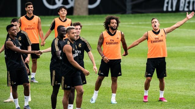 El Real Madrid se entrena en Montreal