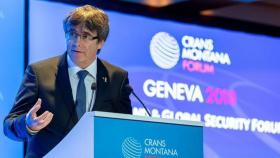 El expresidente de la Generalitat de Cataluña, Carles Puigdemont, en Ginebra.