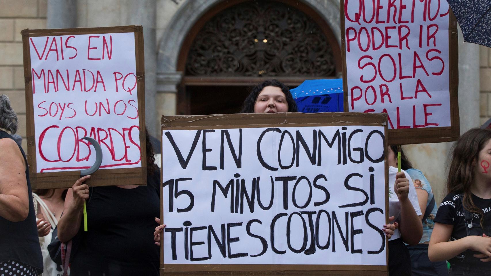 Protestas en Manresa por el juicio de una violación en grupo.