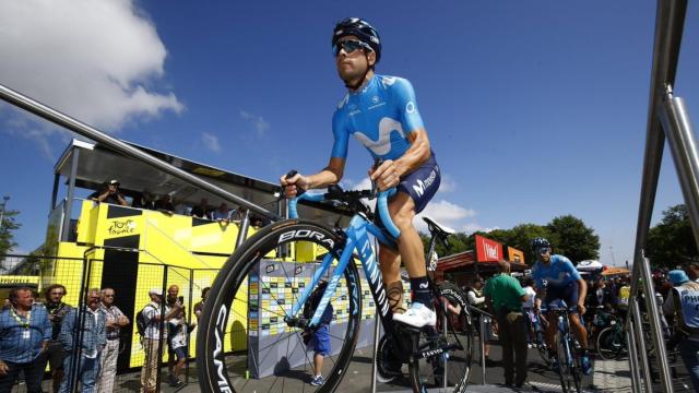 Mikel Landa. Foto: Twitter (@Movistar_Team)