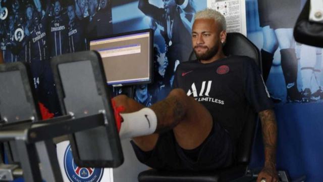 Neymar en la pretemporada con el PSG