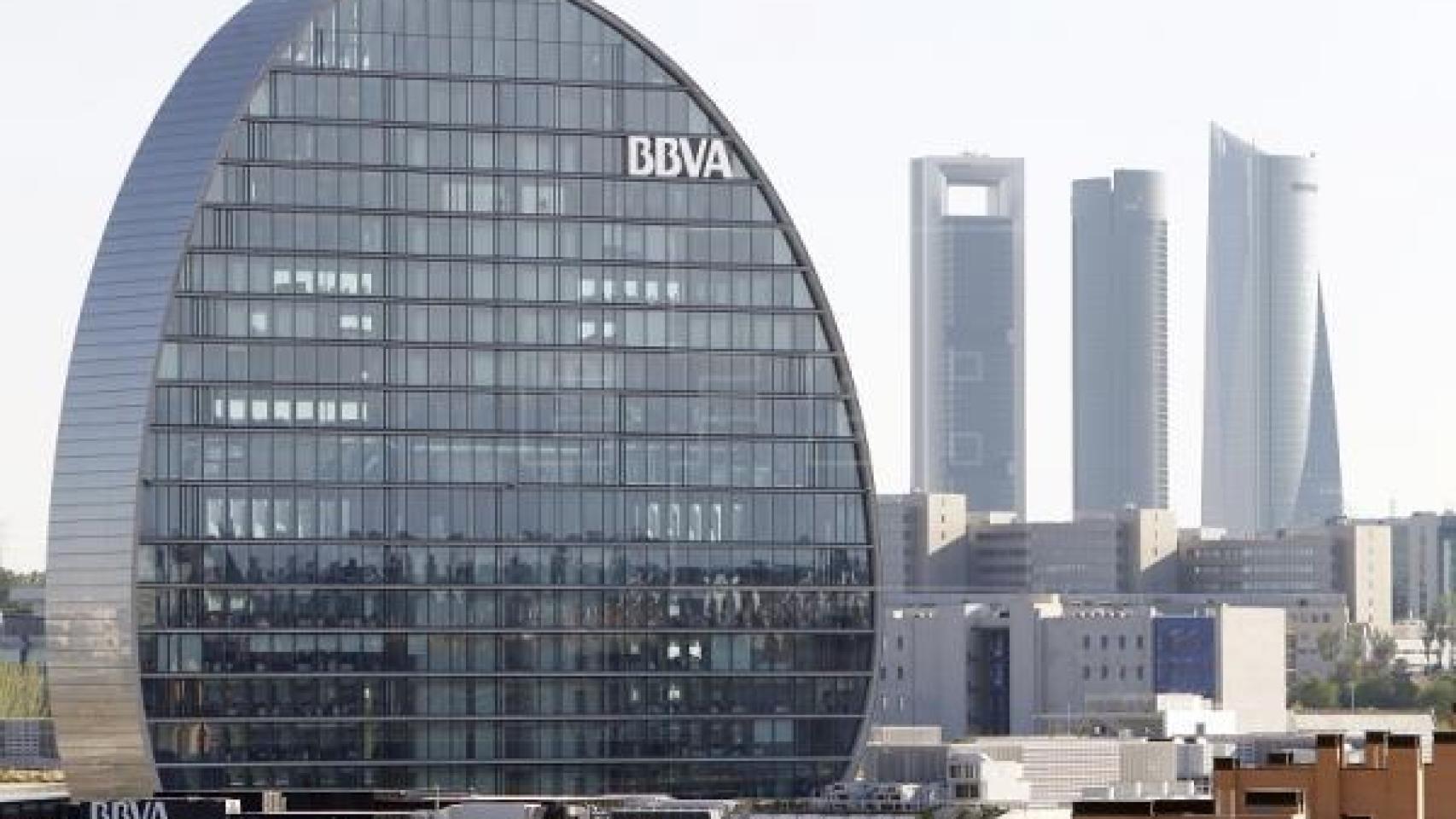 Oficinas del BBVA en el norte de Madrid.