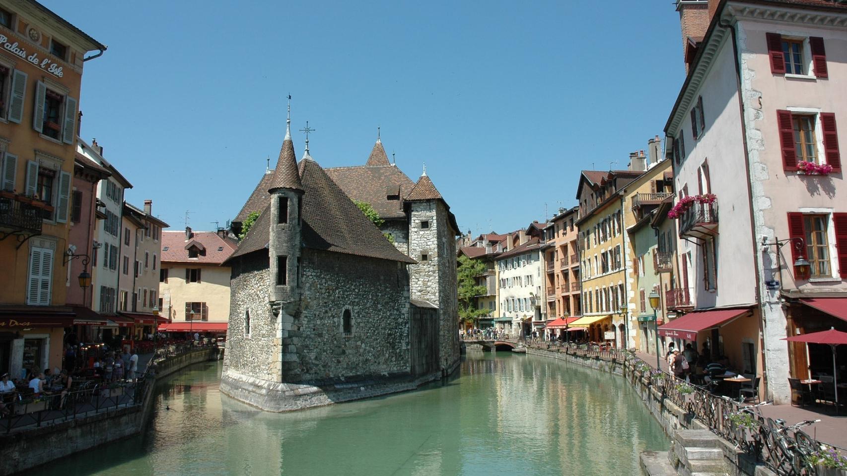 Ciudad de Annecy en Francia.