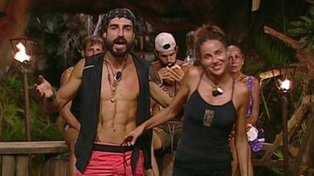 Fabio y Mónica en 'Supervivientes 2019'.