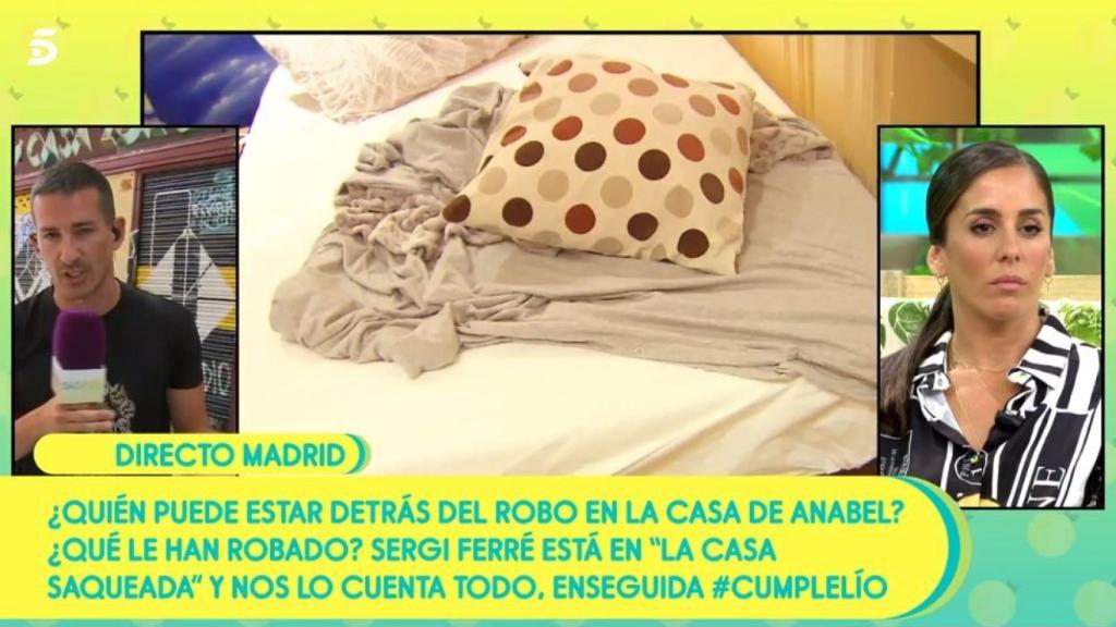 Imágenes del interior de la casa de Anabel Pantoja tras el robo.