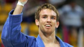 Craig Fallon celebrando uno de sus títulos. Foto: British Judo Association