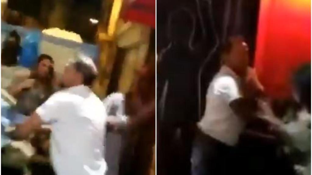 Brutal pelea a las puertas de una discoteca de La Coruña.