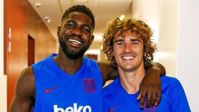 Antoine Griezmann y Samuel Umtiti