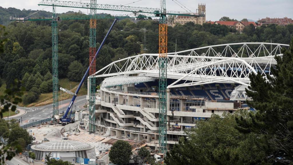 Las obras del estadio de Anoeta