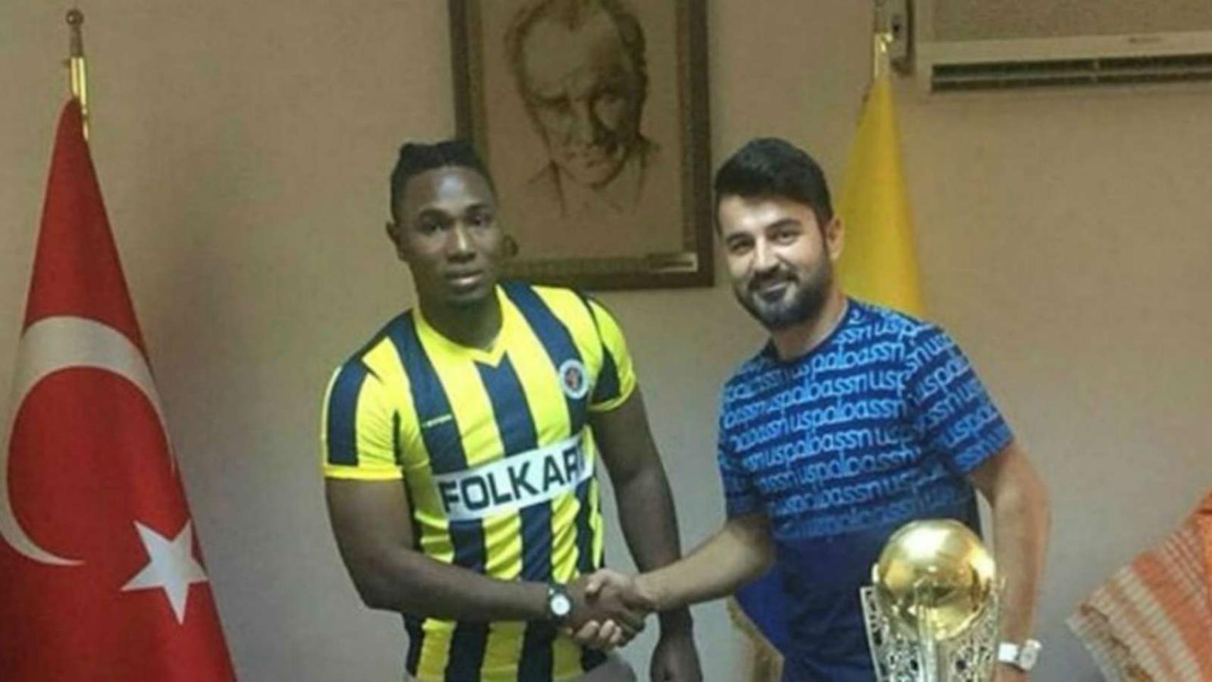 Alpha Jallow. Foto: Twitter (@Menemenspor)