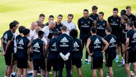 Entrenamiento del Real Madrid en el estadio del Montreal Impact.