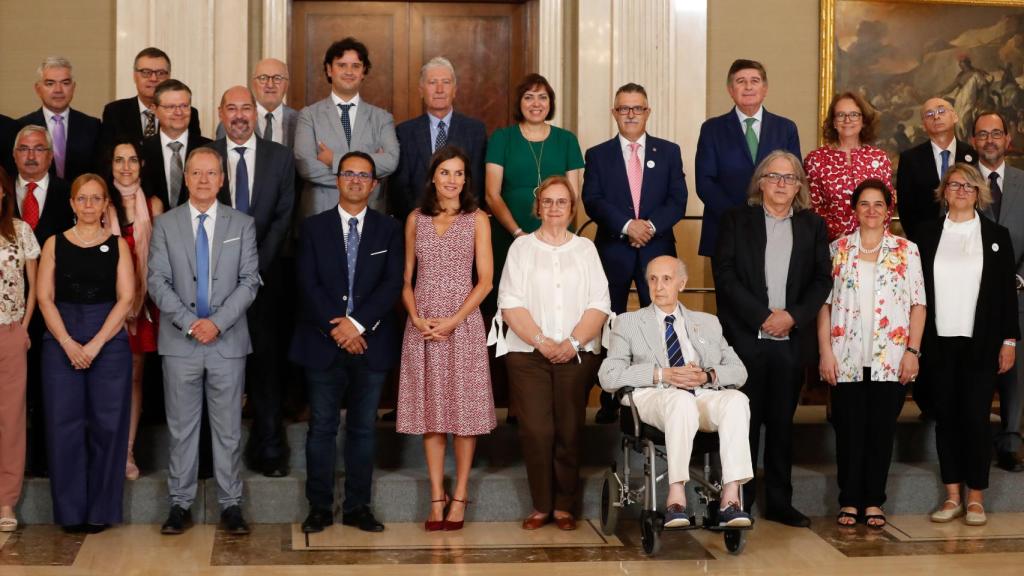 La Reina en el salón de Audiencias de Zarzuela.