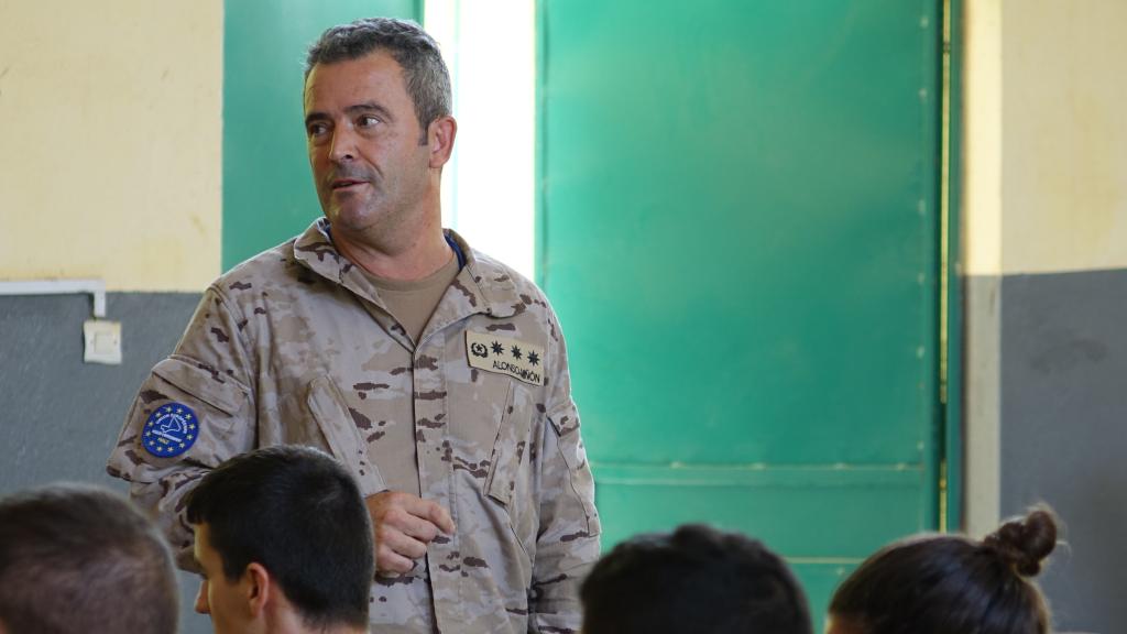 El coronel Javier Alonso-Miñón, jefe de Estado Mayor del Cuartel General de la Misión en Mali.