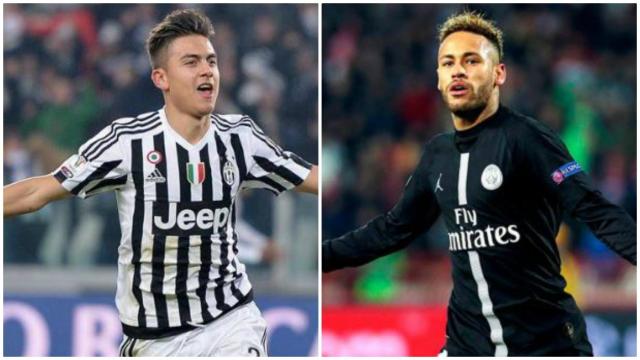 Paulo Dybala y Neymar Junior