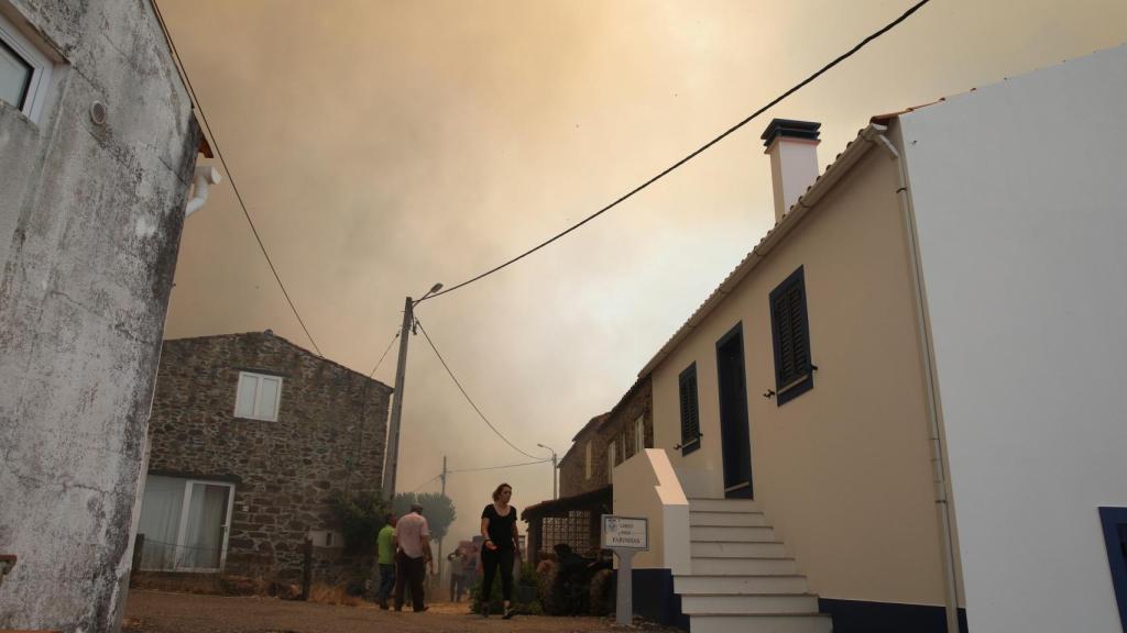 Localidad de Vila de Rei, una de las amenazadas por el fuego.