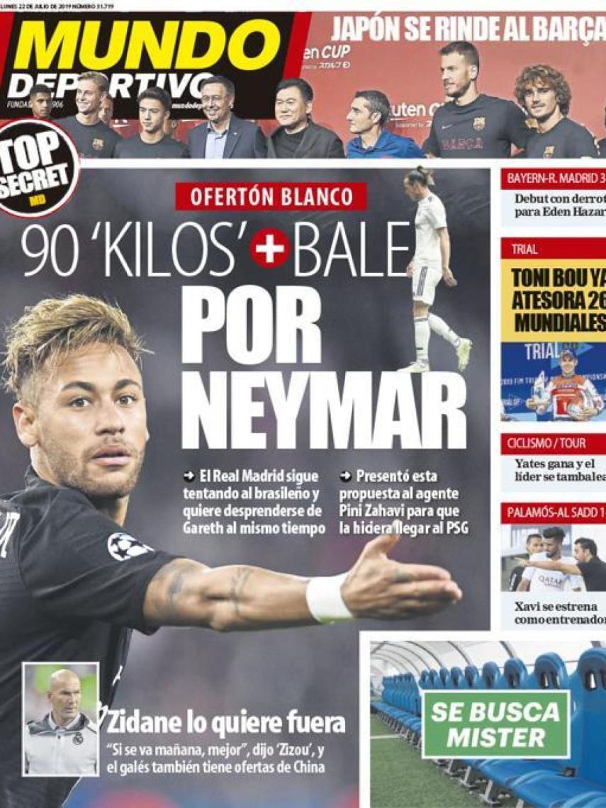 La portada del diario Mundo Deportivo (22/07/2019)