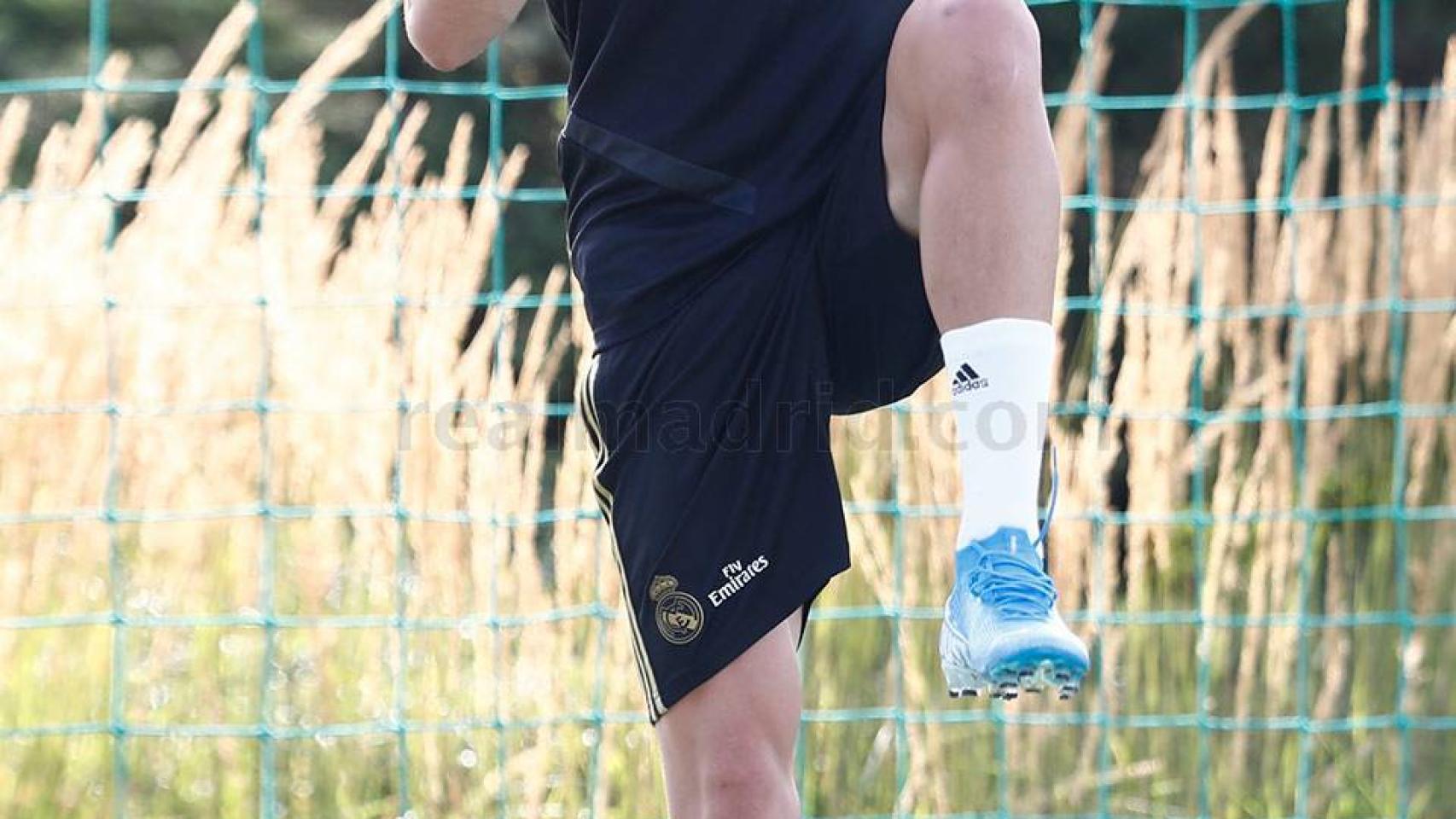 Fede Valverde, en un entrenamiento del Real Madrid