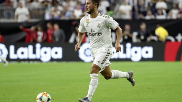 Hazard, en un partido del Real Madrid