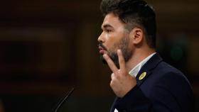 Gabriel Rufián, durante su intervención en el Congreso de los Diputados este martes.