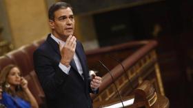 Pedro Sánchez, este martes en el Congreso