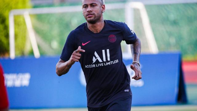 Neymar, en China con el PSG. Foto: Twitter