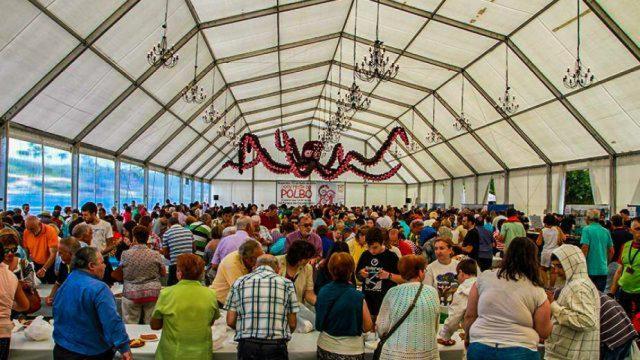 Imagen de la Festa do Polbo previa a la pandemia