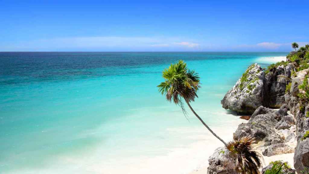 Playas idílicas en la Riviera Maya de México.