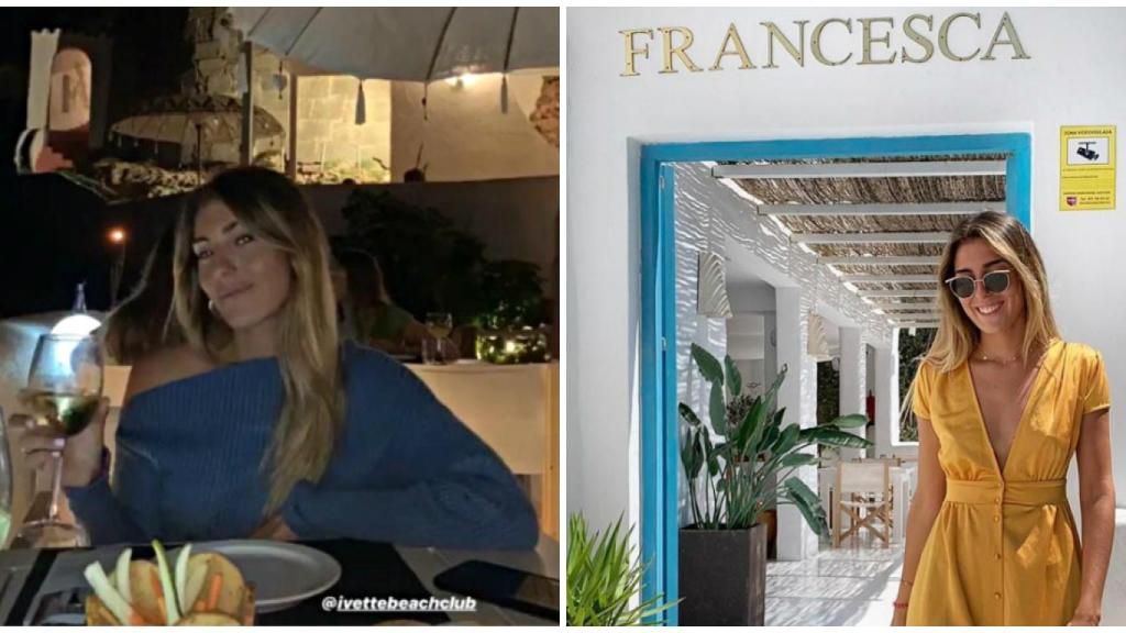 Anna Ferrer en diferentes restaurantes de Menorca.