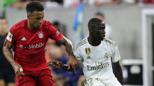 Ferland Mendy, en un partido del Real Madrid ante el Bayern Múnich