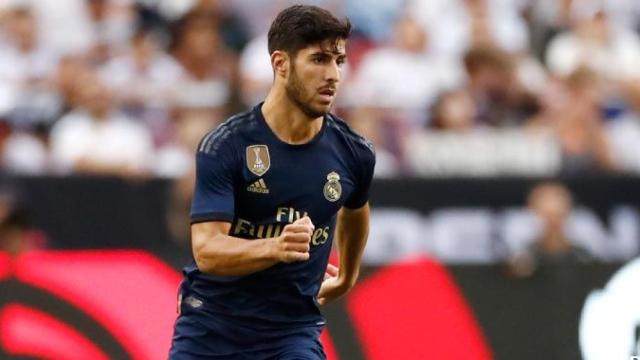 Marco Asensio, en un partido del Real Madrid