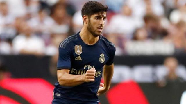 Marco Asensio, en un partido del Real Madrid