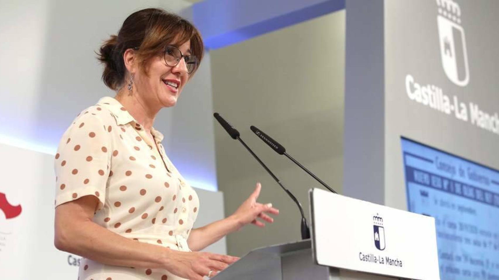 Blanca Fernández, portavoz el Gobierno de CLM