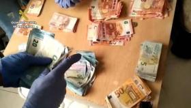 Dinero intervenido a la red de narcotráfico de Valencia y Ciudad Real