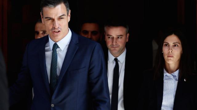 Pedro Sánchez, este jueves al salir del Congreso de los Diputados tras el naufragio de su investidura.