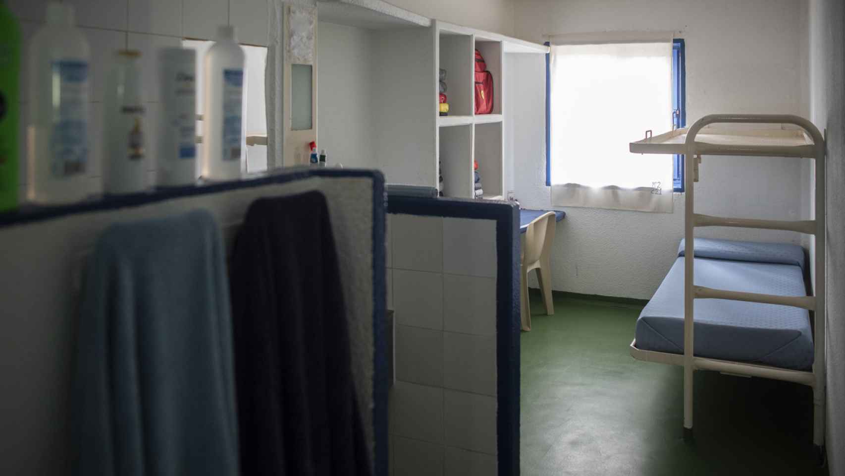 Una de las celdas de la prisión de Botafuegos, en Algeciras (Cádiz).