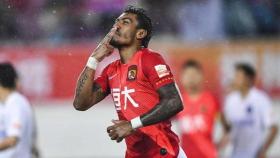 Paulinho, en un partido con el Guangzhou