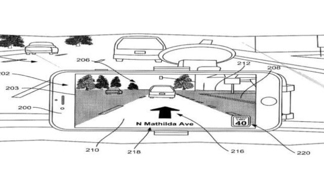 Retrovisor con realidad aumentada, la última idea de Apple para su coche