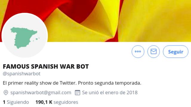 SpanishWarBot huele a estafa: la guerra tuitera entre famosos en una estafa