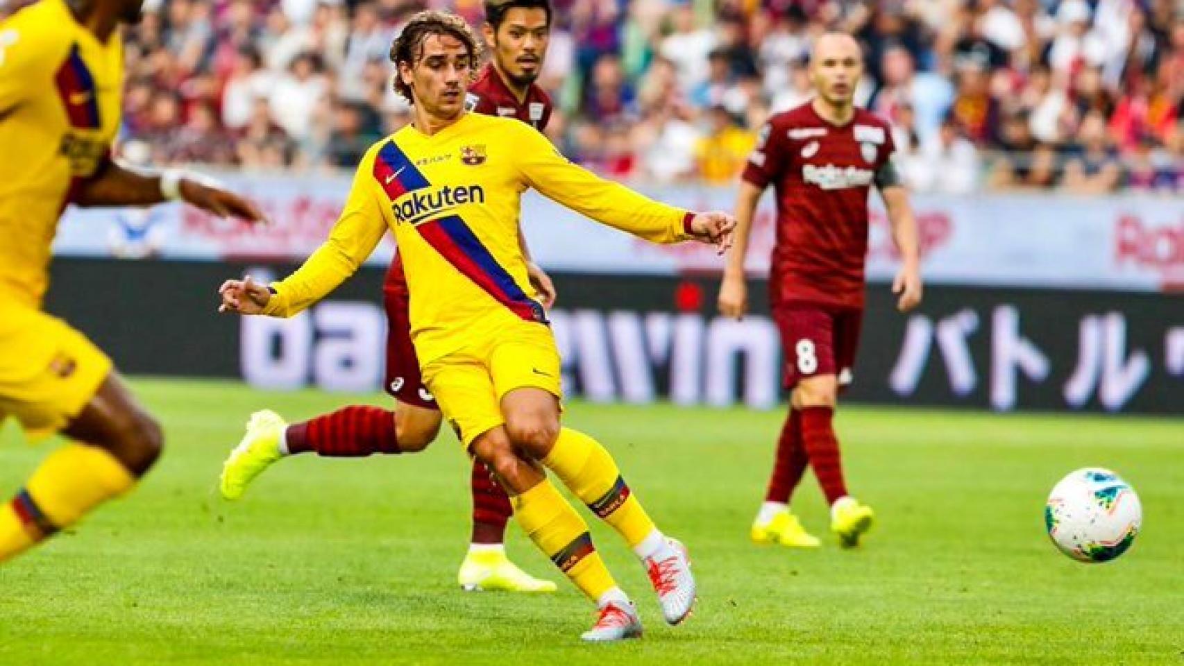 Antoine Griezmann, en un partido del FC Barcelona. Foto: Twitter (@FCBarcelona_es)