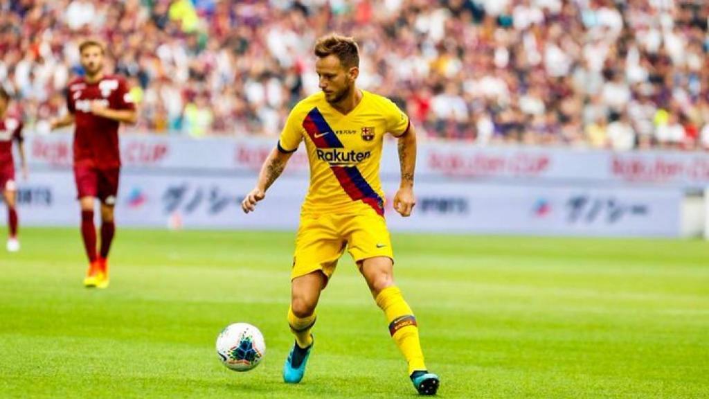 Rakitic, en un partido del FC Barcelona. Foto: Twitter (@FCBarcelona_es)
