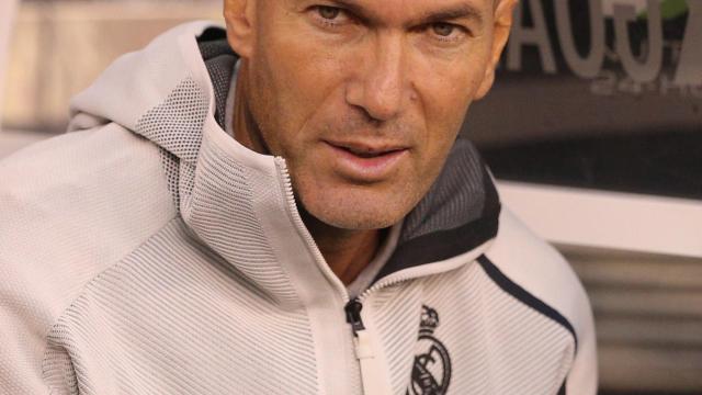 Zinedine Zidane, en un partido del Real Madrid